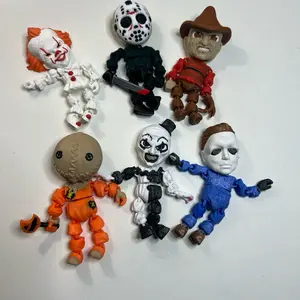 3d printed Flexi Halloween guys Michael Jason Freddy art pennywise Sam more