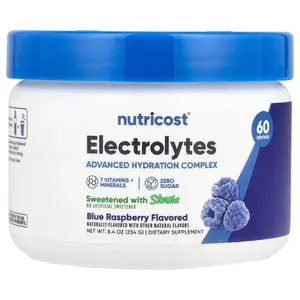 Nutricost Electrolytes, Advanced Hydration Complex, Blue Raspberry, 8.4 oz (234 g)