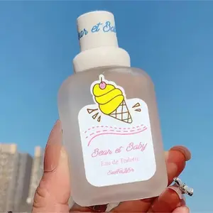 Bear Baby Powder Perfume Box 50ML, Milk Scent Long-Lasting Light Fragrance for Girls Students, Elegant Daily Perfume, Romantic Aroma