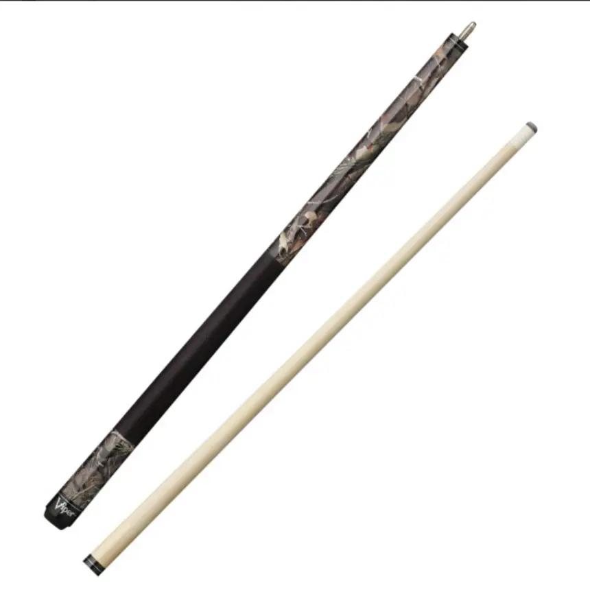 Viper by GLD Products Youth Billiard Cue - Durable Realtree Hardwoods HD Camo Maple Wood, Euro Taper for Natural Feel, Compact Design, Le Pro Leather Tip, ABS Joints, Pro-Level Quality, Consistent Feedback, Reduces Miscues for Youth Players