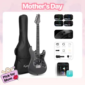 Xmari Smart Electric Guitar with Built-in DSP Effects, 4 Presets, USB-C OTG Recording, Headphone Output, Alnico Pickups w/Coil Split, Carbon Fiber Body, Gig Bag, Strap, Cable & Picks metronome tuning fork sounding stick  for【no built-in amp】#Summervibes