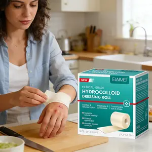 Elaimei Hydrogel Bandage Roll 5cmx3.6m, Waterproof Breathable Wound Care Tape, Fast Healing Skin Protection, Single Item Pack