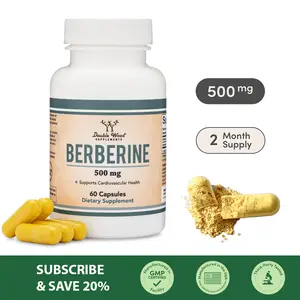 Berberine | 500 mg | 60 Count | Metabolic, Cardiovascular Health Support | Double Wood Supplements Berberine | 500 mg | 60 Count | Metabolic, Cardiovascular Health Support | Double Wood Supplements