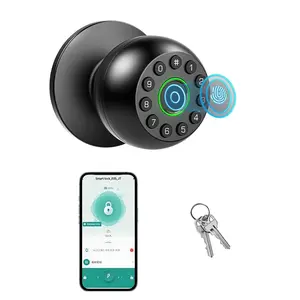 Ximo Smart Fingerprint Door Lock 3-in-1 with Tuya App Control  Rech for Rooms, Offices, Apartments, Warehouses, Garages