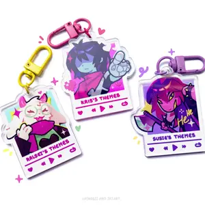 Deltarune keychains -Kris, Ralsei and Susie, Unique Keychains for Personal Style, Cute Keychains for Bags and Keys, Durable, Lightweight and Perfect for Personal Style, Collecting and Gifting