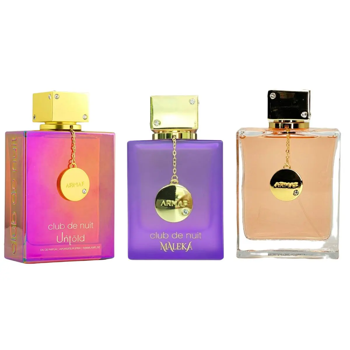 Armaf Club De Nuit Maleka, CDN Untold, CDN Women 3.4FL.OZ Combo