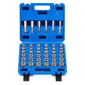 Orion Motor Tech 150pc Oil Drain Plug Repair Kit in M13 M15 M17 M20 M22 Sizes, Metric Oil Drain Pan Thread Repair Kit with Crush Washers Thread Taps Drain Plugs and Carry Case, Rethreading Tools,fathersdaygift