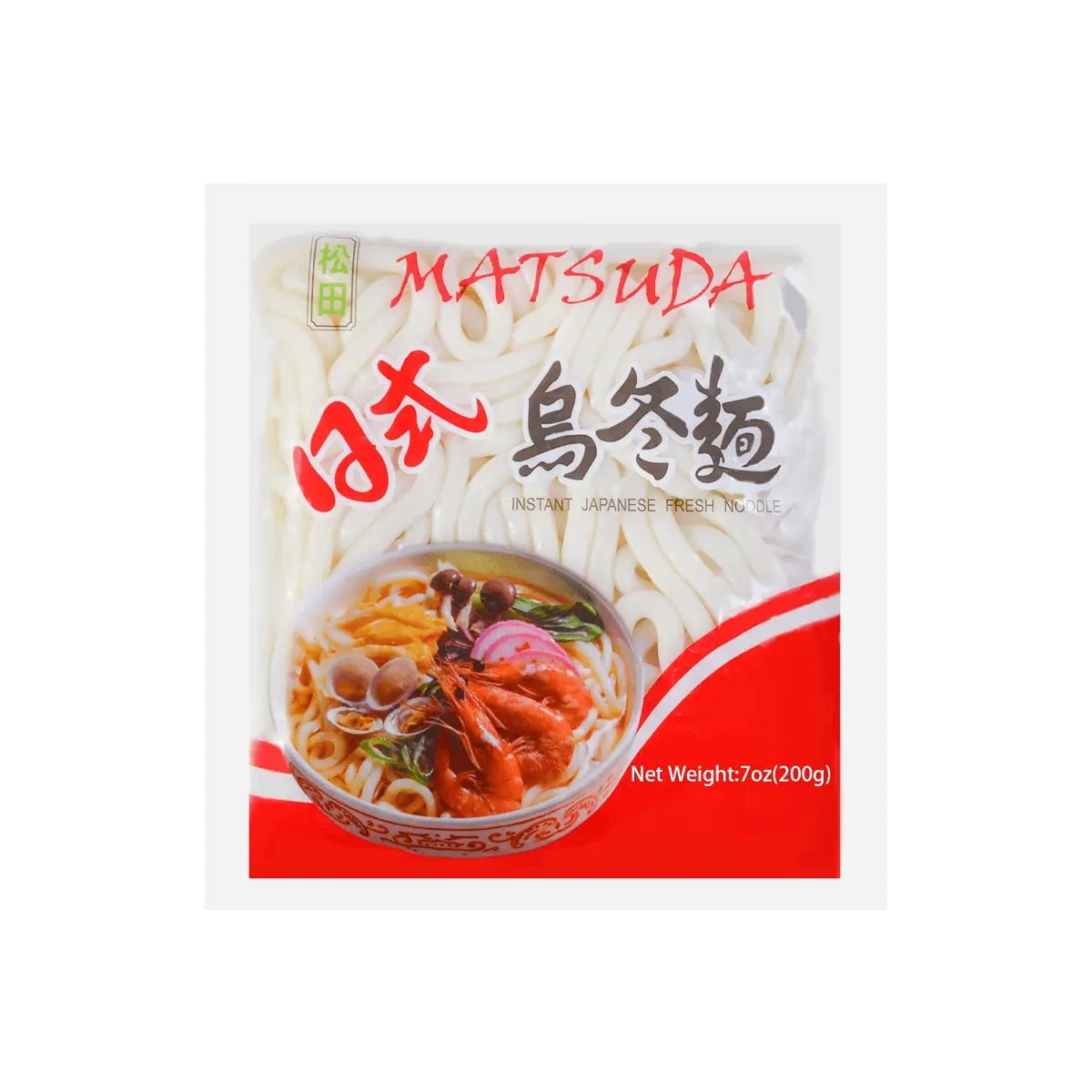 MATSUDA Authentic Japanese Udon Noodles - 200g Pack, Premium Quality, Traditional Recipe