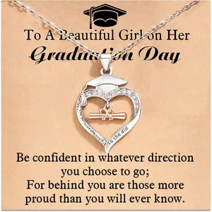 Graduation Gifts for Her 2026, Graduation Necklace for 5th Fifth 8th 6th College Law Middle High School Master Degree Nurse Phd Graduation Jewelry Gifts for Daughter Granddaughter Niece Friends