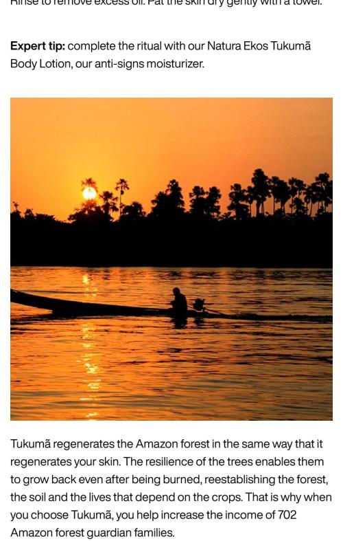 Natura Tukumã Biphase Body Oil, Moisturizing Body Oil for Soft Glowing Skin 6.7fl.oz