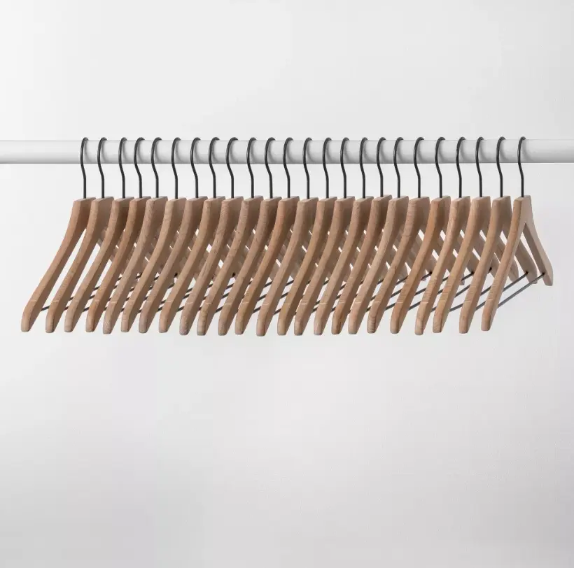 24 piece set of wooden hangers - Brightroom 24 piece set of wooden hangers - Brightroom