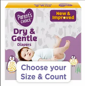 Parent's Choice Dry & Gentle Diapers Size 1, 162 count