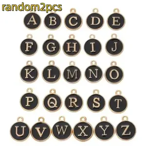 2 Piece Letter Set, 26 Alloy Letters Charm Dust Plug, Phone Hanging Accessory iPhone + Type-C (random Letters) Phone Charms