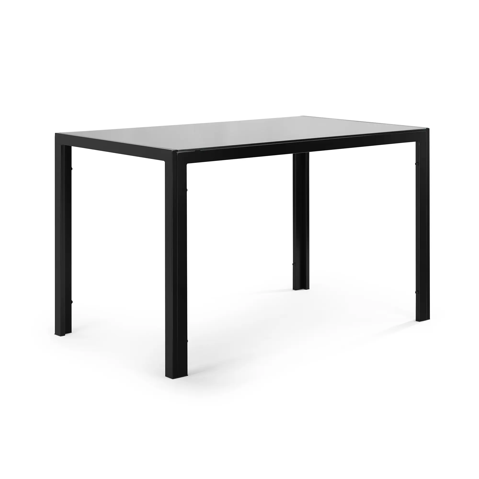 Square Glass Heavy-Duty Dining Table - Modern Indoor Furniture for Dining Room, Kitchen Use, Heavy Duty Table, Dining Tables