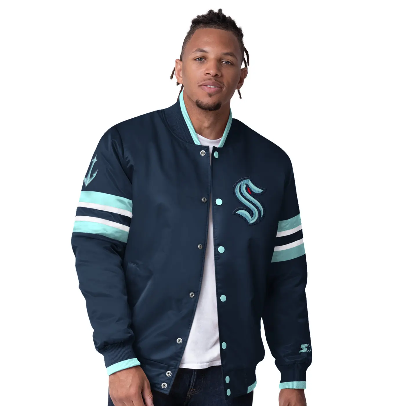 Seattle Kraken Starter Scout Varsity Jacket