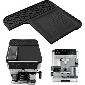 Top Mat for Ninja Luxe Espresso Coffee Machine ES601 & ES701, Food-Grade Silicone Heat-Resistant, Shields Top Surface from Scratches Ninja Luxe Cafe Accessories(Black)