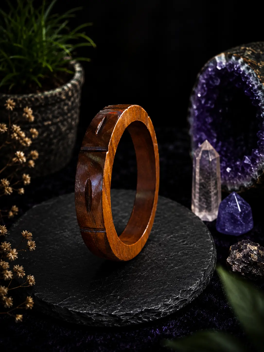 Hand-Carved Wooden Bangles – Artisan Crafted Natural Wood Bracelets