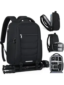 Professional Camera Backpack, Large Capacity Photography Backpack, Waterproof Camera Laptop Backpack with Rain Cover, Anti Theft Travel Camera Case, Camera Bag