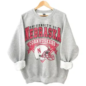 Nebraska Cornhuskers Vintage Football NCAA Sweatshirt , University of Nebraska Unisex Football NCAA Shirt, Unisex Vintage NCAA Classic Football Shirt Sweatshirt, Hoodie, Comfort Colors