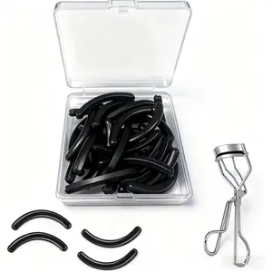 30Pack Replacement Silicone Pads Compatible with All Tweezerman Eyelash Curler,High Elasticity Fit for Tweezerman Eyelash Curler Refills.