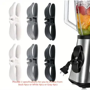 Kitchen Appliance Cord Winder Organizer, 4 Counts Cable Management Clip Holder, Air Fryer Accessories for Air Fryer, Coffee Machine, Kitchen Utensils & Gadgets