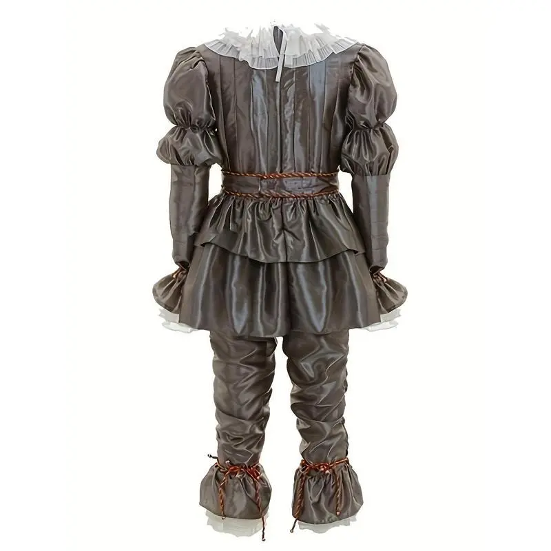 ScaryClownHalloweenCostumeCosplayPartyOutfitFullSetAdults-T ScaryClownHalloweenCostumeCosplayPartyOutfitFullSetAdults-T