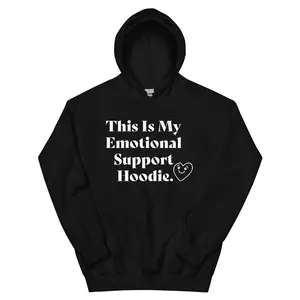 Emotional Support Hoodie (Dark) DTG