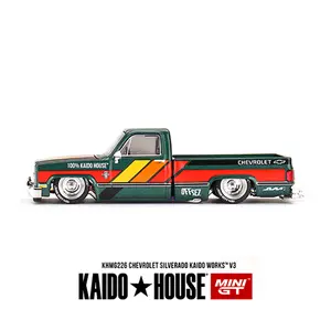 Kaido House Chevrolet Silverado KAIDO WORKS V3, Dark Green, 1:64 Scale, Diecast Model Car