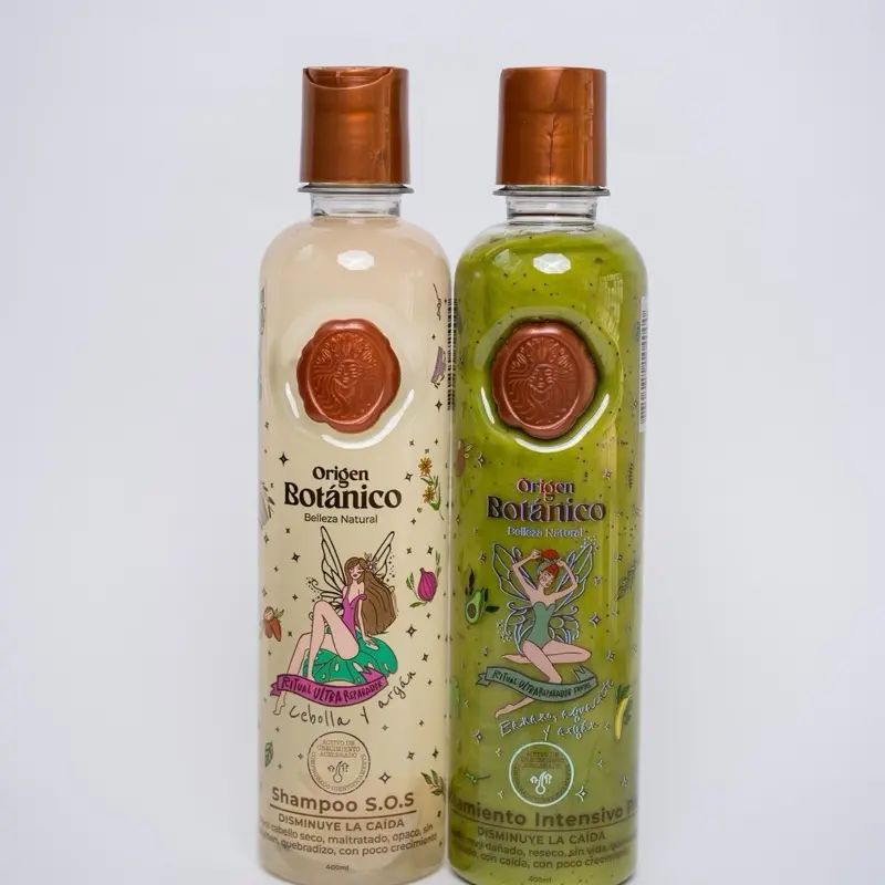 Origen Botánico Ritual Botánico Kit Shampoo de Cebolla & Treatment Intensivo Plex 400ml Each - Onion Shampoo & Treatment SOS with Argan - Conditioner Haircare Repair Cleanser