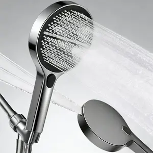 Rustproof Handheld Shower Head with High Pressure 4 Modes Multi-Function BathroomShower Set Includes Hose & Bracket tiktokshopspringglowup