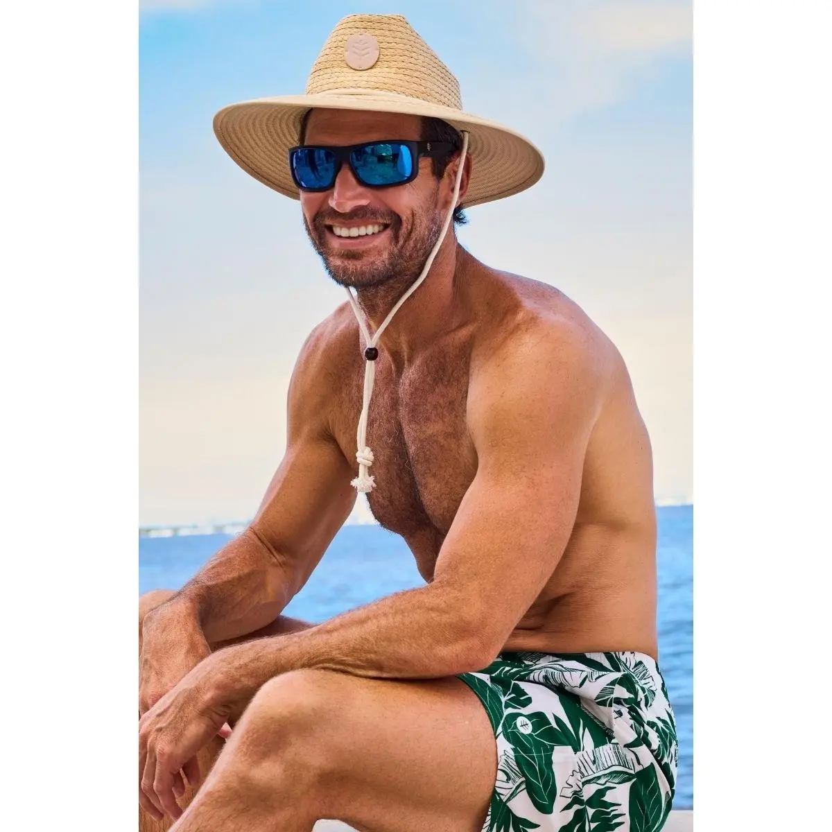 Bondi Lifeguard | Straw Hat | Natural Straw