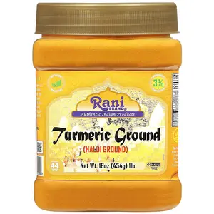 Rani Turmeric (Haldi) Root Powder Spice, (High Curcumin Content) 16oz (1lb) 454g PET Jar ~ All Natural | 100% Pure, Salt Free | Vegan | Gluten Friendly | NON-GMO | Kosher | Indian Origin