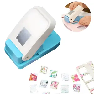 Cute DIY Stamp Punch Tool – Make Your Own Postage Stamp Stickers | Perfect for Scrapbooking, Journals, Cards & Creative Gifts | Easy & Fun Craft Tool - Note: This product does NOT include stickers or refill materials