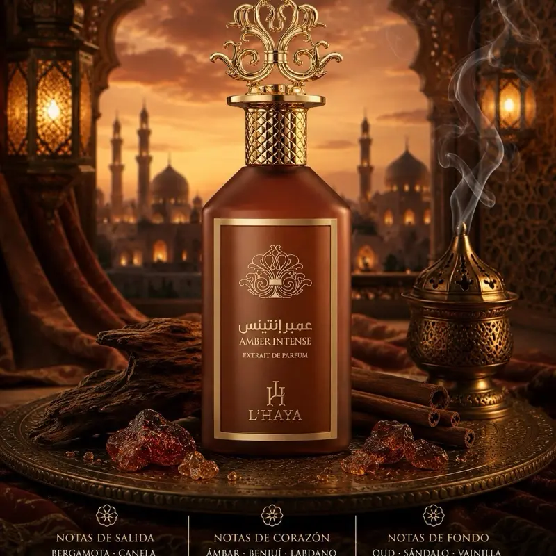 L'HAYA Amber Intense  Extract of Parfum 3.4 oz/100ml