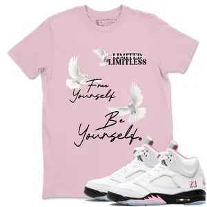 Unisex T-shirt To Match Sneakers Jordan 5 35th Anniversary - Free Yourself Be Yourself. 100% Cotton for Casual Wear. Comfortable Summer Unisex T-Shirt to match Jordan Sneaker. Streetwear Style. urban outfitters