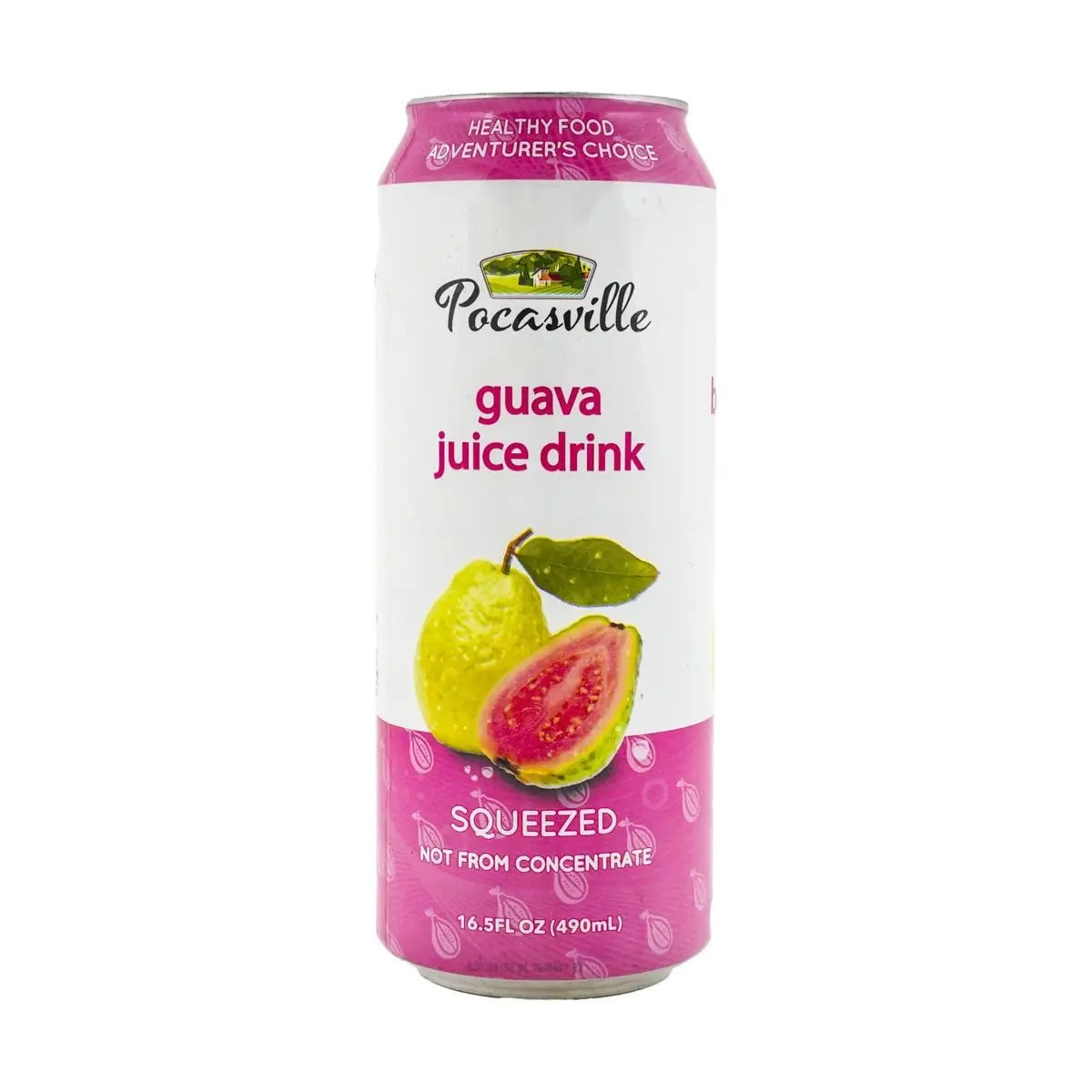 POCAS Guava Juice Drink - 100% Korean Freshly Squeezed Fruit Beverage, 490ml