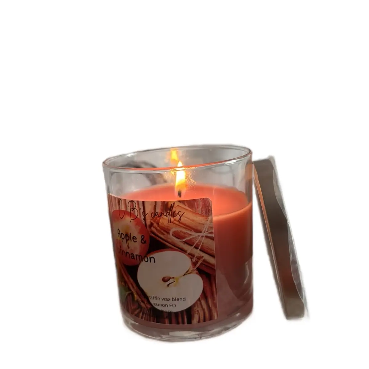 Apple Cinnamon Scented Candle for Home Decor and Ornaments