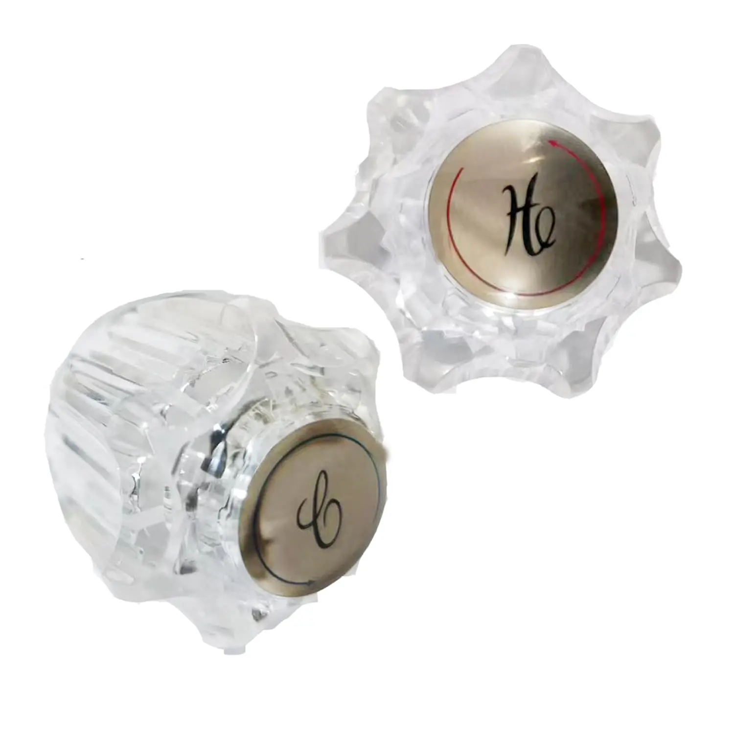 Bathroom Faucet Handles Bathtub Shower Knob Replacement  Hot And Cold Compatible With Delta/delex Faucets