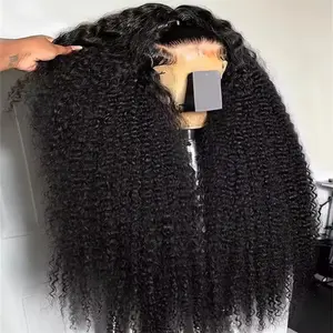 Gabrielle Hair 200 Density Kinky Curly Wig 30 32 38 inch 13x6 HD Transparent Lace Front Human Hair Wigs For women Deep Curly 13x4 Lace Frontal Wig Preplucked Brazilian 4x4 Jerry Curly Lace Closour Wig