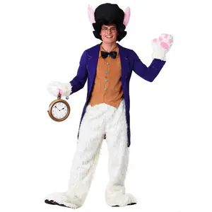 Men's Plus Size White Rabbit Costume