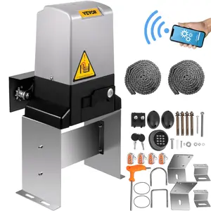 fathersdaygift  VEVOR Sliding Gate Opener 3300 LBS Automatic Sliding Gate, Gate Opener Motor with 2 Remote Controls, 230 ft Remote Distance Driveway Rolling Gate, Automatic Sliding Gate Opener for Sliding Gate