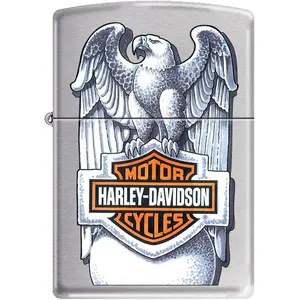 212 MAIN Chrome Finish 2019 HD Eagle Earth Satin Lighter, Automotive & Motorcycle Car Interior Decoration Accessory
