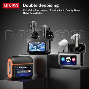 MINISO MS128 Active Noise Cancelling Earbuds, Wireless 6.0 Headphones with Noise Reduction, Hi-Res Audio, 48H Playtime, In-Ear Wireless Earbuds for Travel, Work, Gym