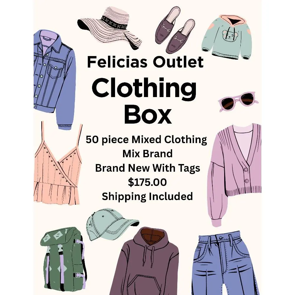Felicias Outlet 50 Piece Mixed Clothing Box - Mix Brand New With Tags - $175.00 - Shipping Included