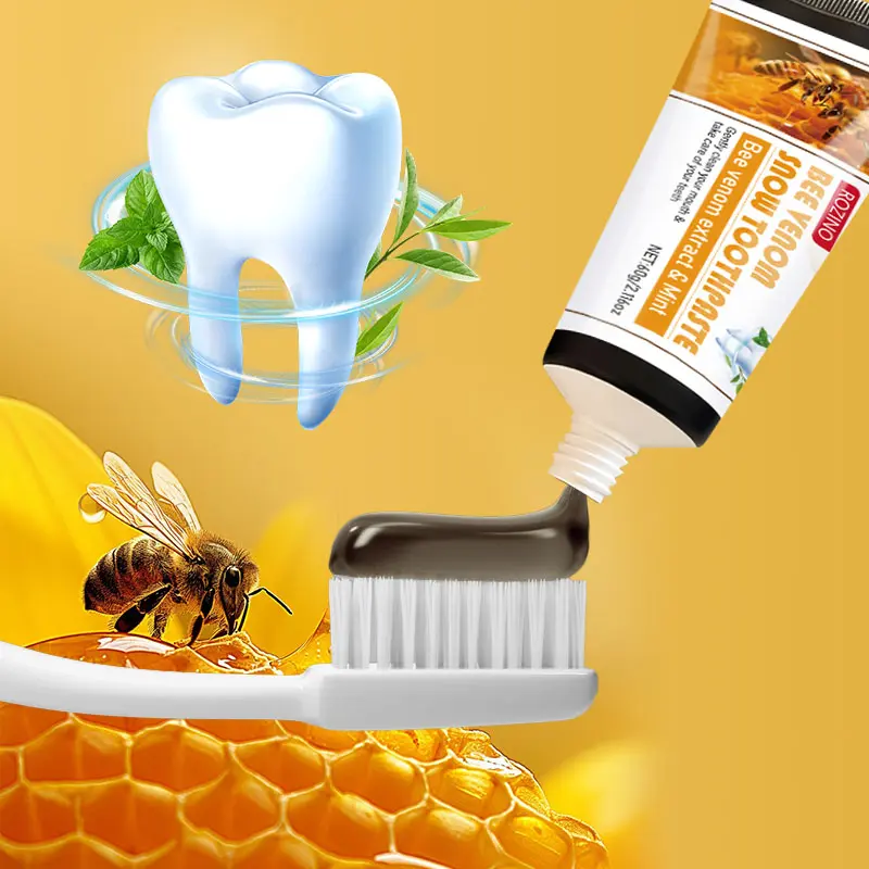 ROZINO Snow Toothpaste Natural Whitening with Plant-Based Cleansers Gentle Mint Flavor for Sensitive Teeth Care Yimei Brand Daily Oral Hygiene
