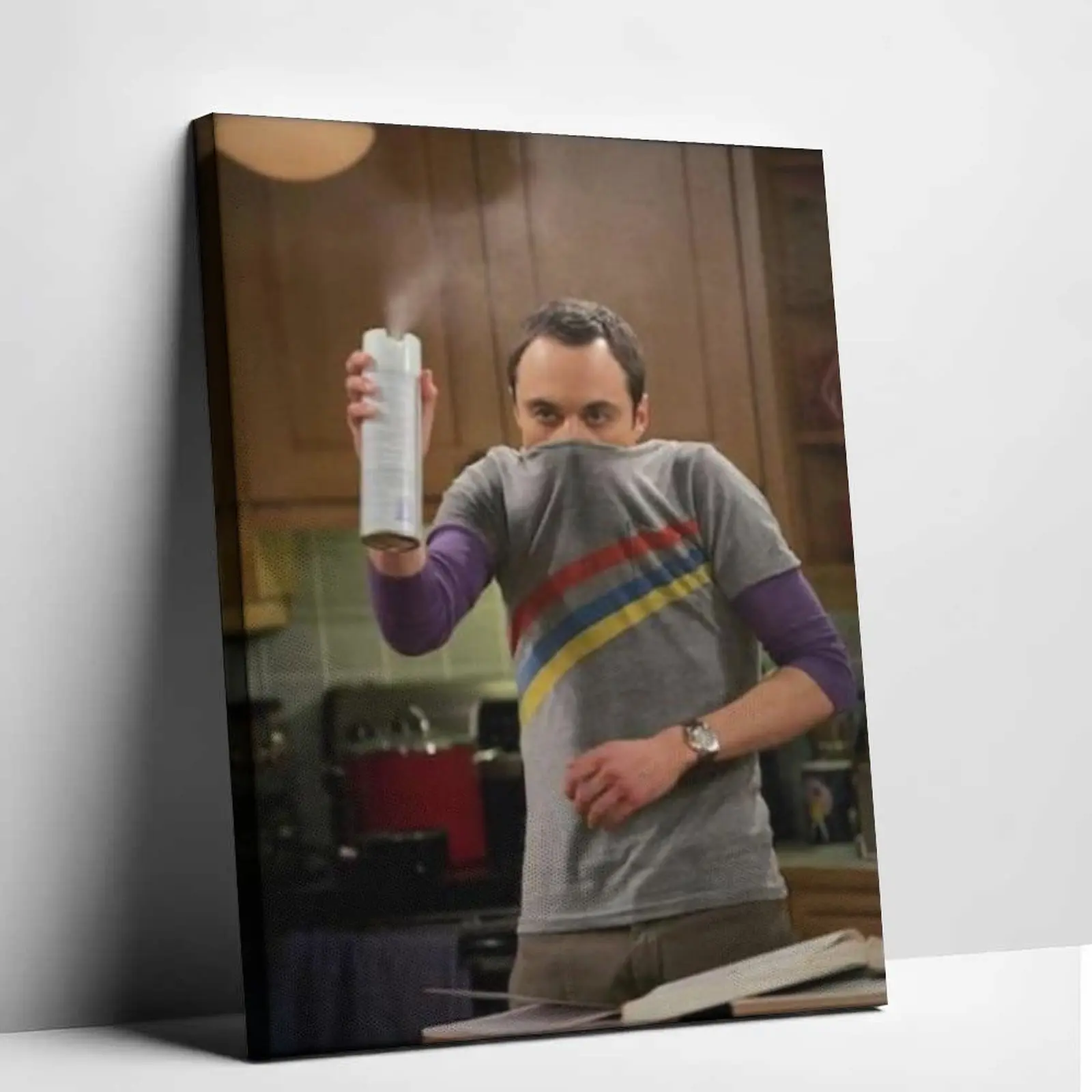 Sheldon Portrait Mid Century Poster Print - Artistic Funny Decor, Home Inspo Wall Art, Kid Room Wardrobe Accent, Dorm Gift, Home Supplies