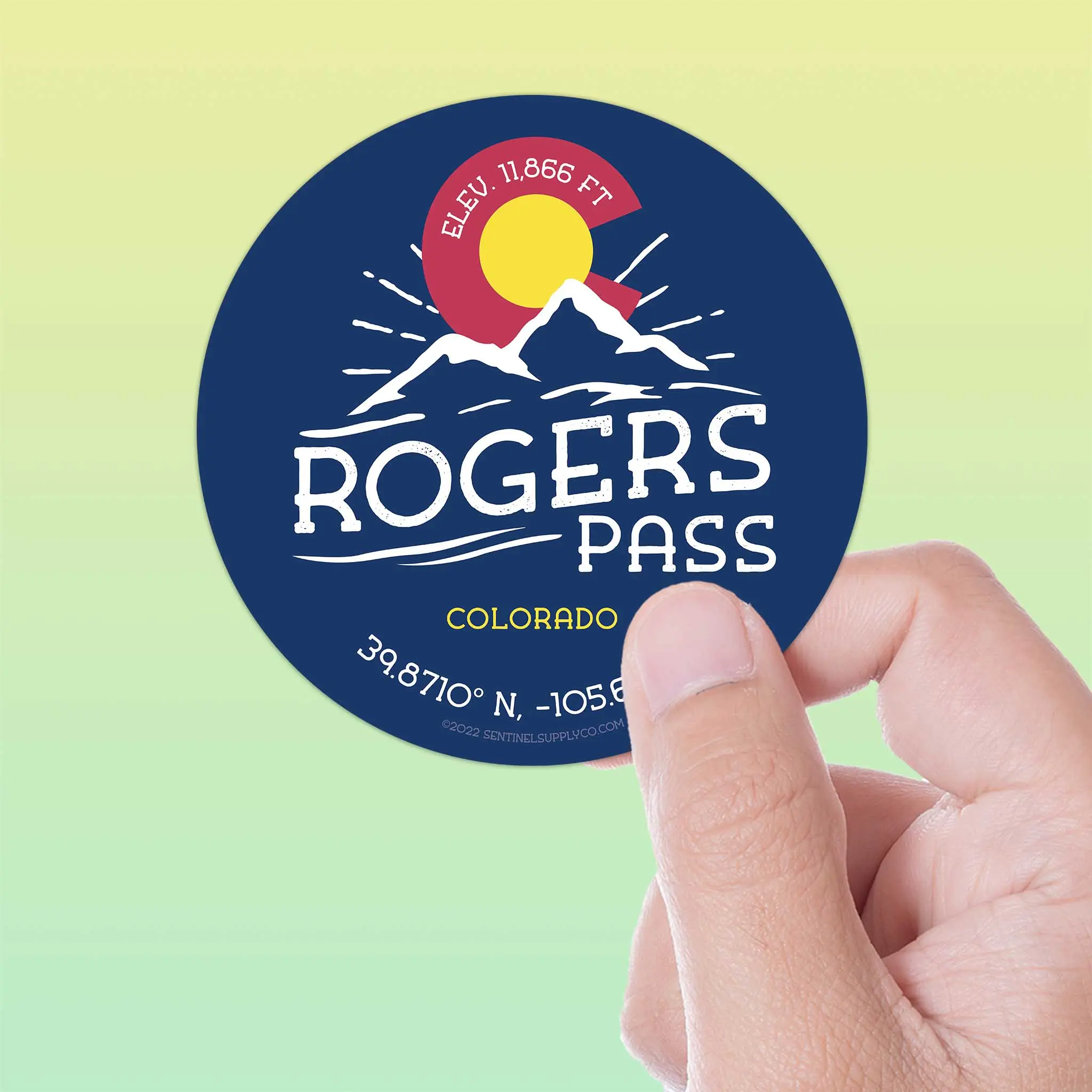Rogers Pass Colorado Stickers