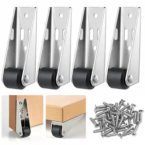 Door Bottom Wheel, Simple-fixed Roller, Table Foot, Mini Mobile Roller, Flexible & Silent Anti-wear Wheel, Furniture Drawer Roller, Hardware, Metal, Tools and Gadgets, Furniture Moving Wheel, Office Chair Wheels, Lockable Wheels, Double Swivel Wheels