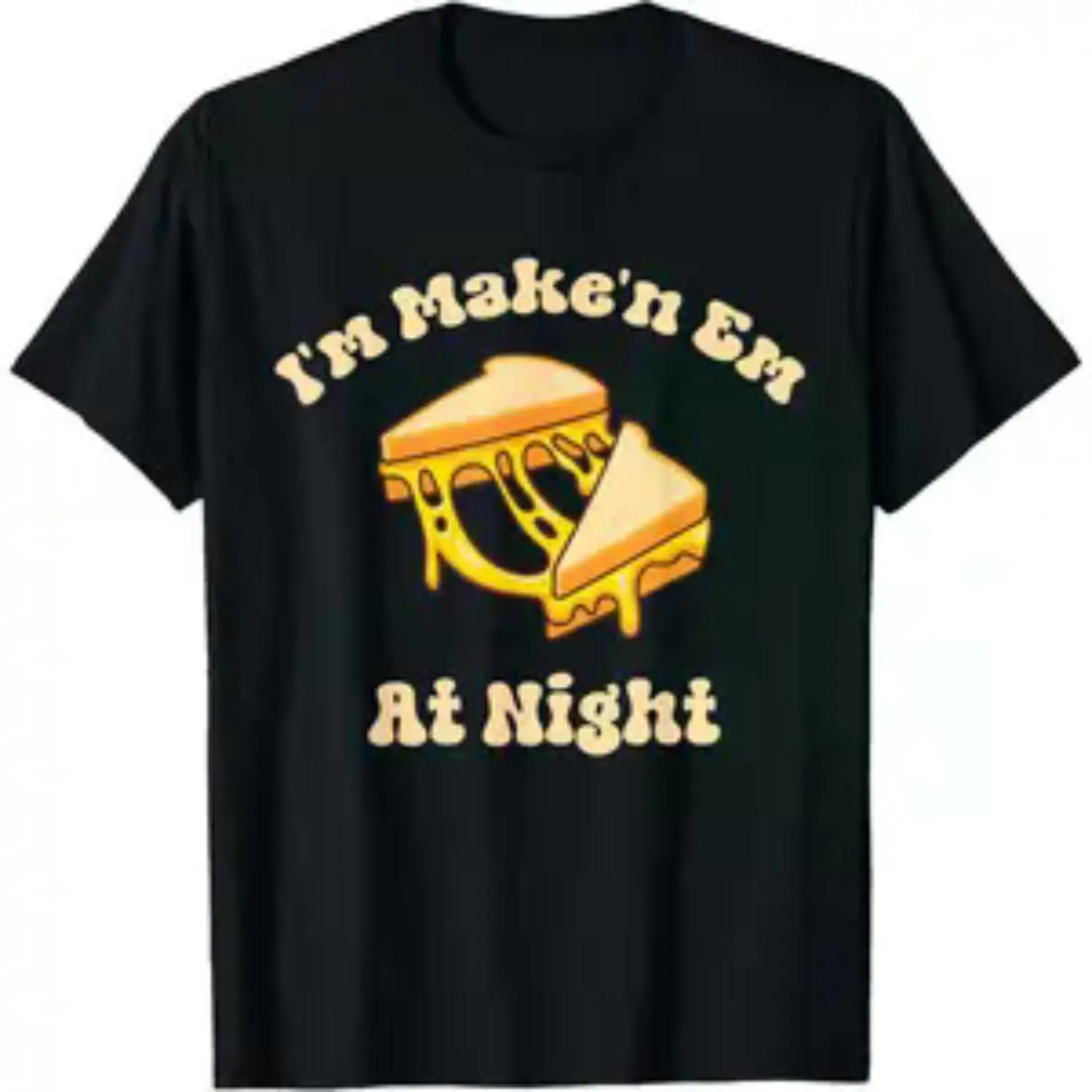 Nighttime Grilled Cheese Meme Fast Food T-Shirt