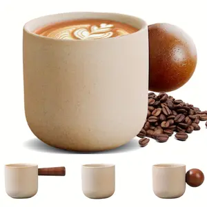 1PC 150ml/5oz Ceramic Espresso Cups, Small Round Ceramic Coffee Mug with Handle, Classic Handmade Vintage Espresso Cups American Coffee Latte, Vintage Japanese Style Expresso Shot Cups for Cappuccino, Espresso Drinkware